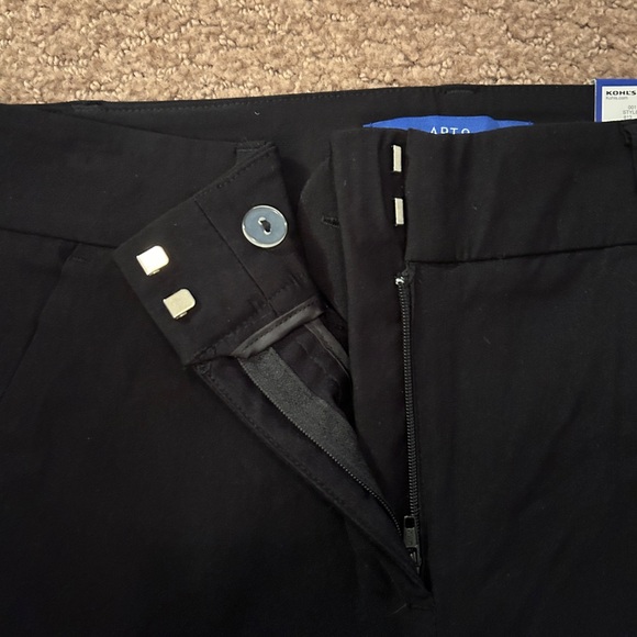 Apt 9 Skinny Leg Pants Black Size 10 - Picture 2 of 4